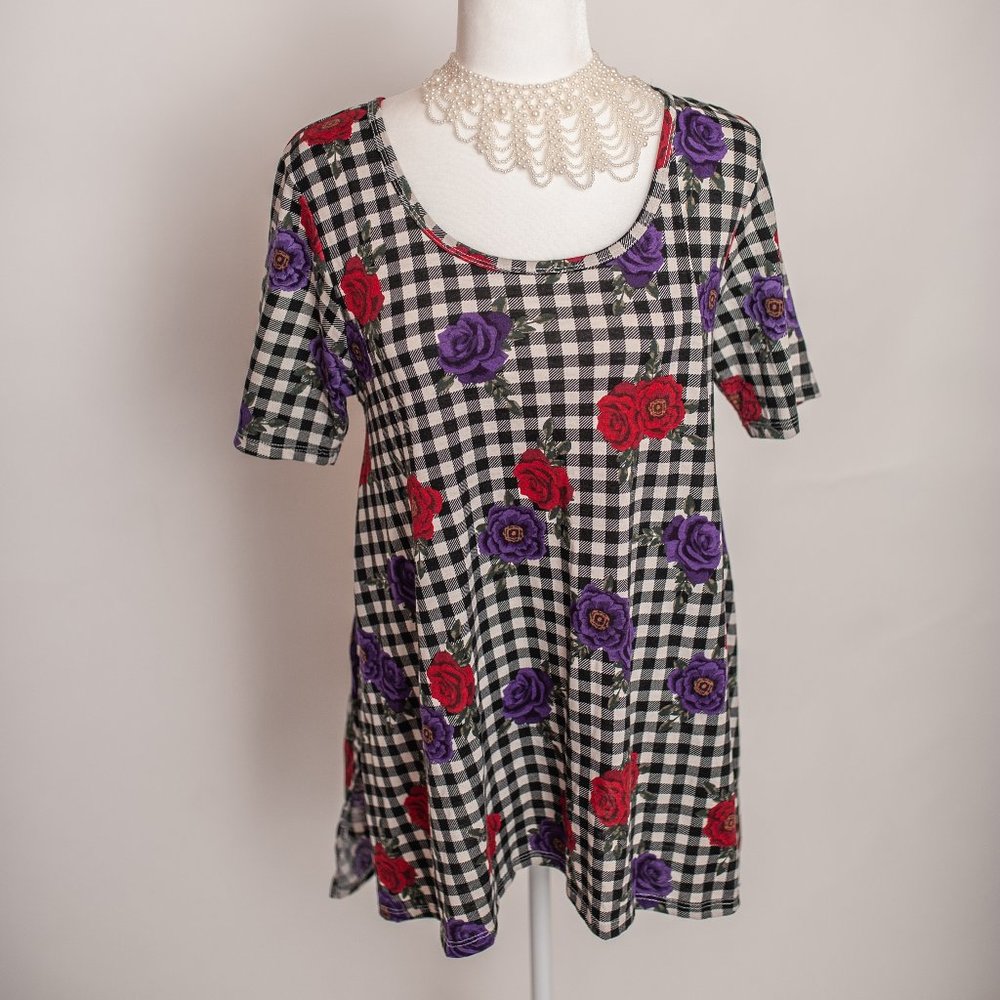 LuLaRoe Size Small to Large plaid and floral